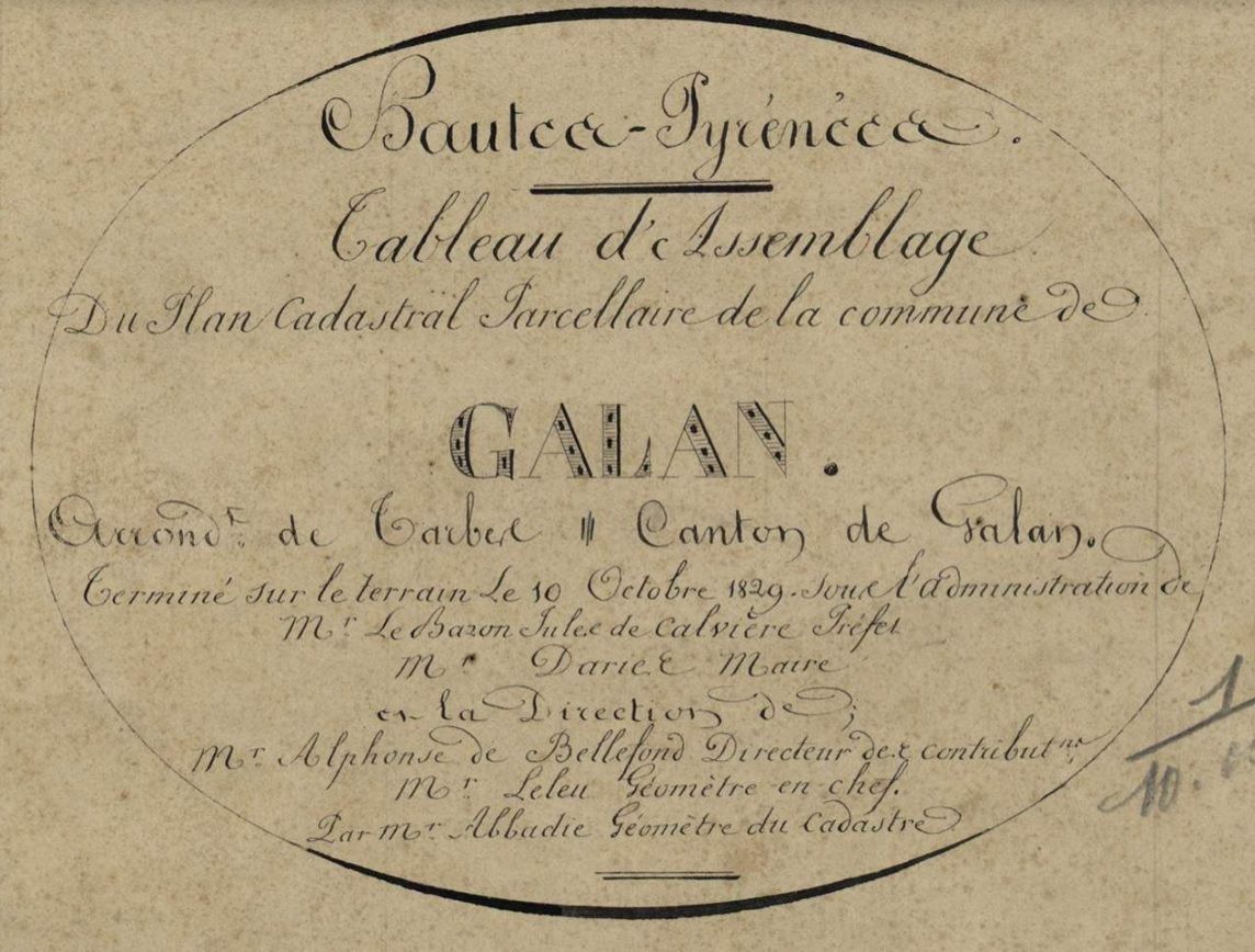 Conférence autour des atlas cadastraux restaurés de Galan et Libaros