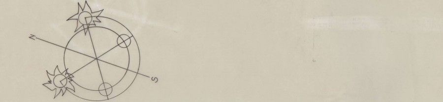 Rose des vents dessinée par Edmond Lay, 123 J 178/3