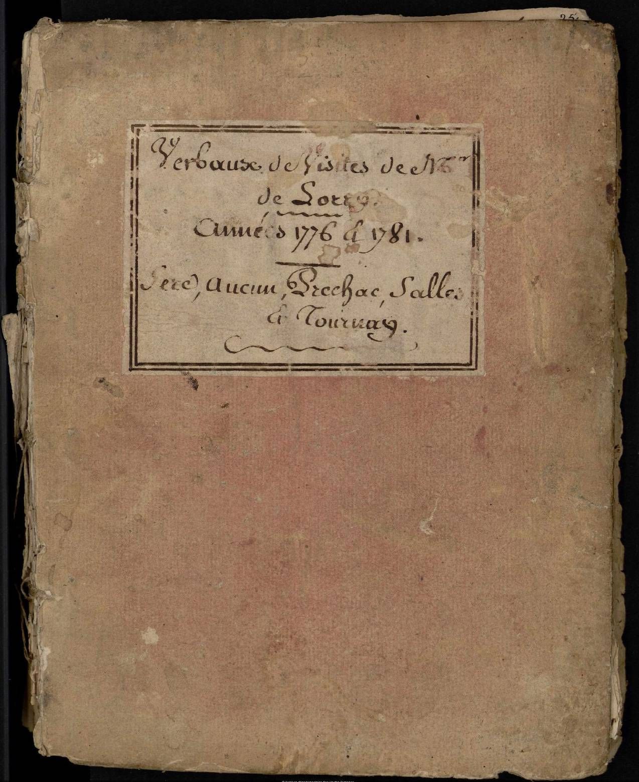 Un recueil de visites pastorales